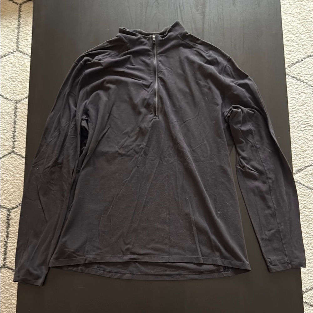 Black Long Sleeve Lululemon Zip-Up Top